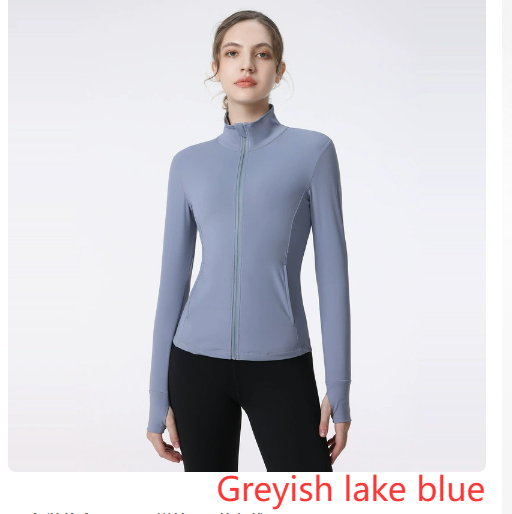 Sportjacke für Damen mit langen Ärmeln und Reißverschluss für Yoga und Laufen