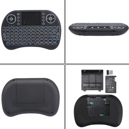 Smart TV Box con Teclado Inalámbrico Mini