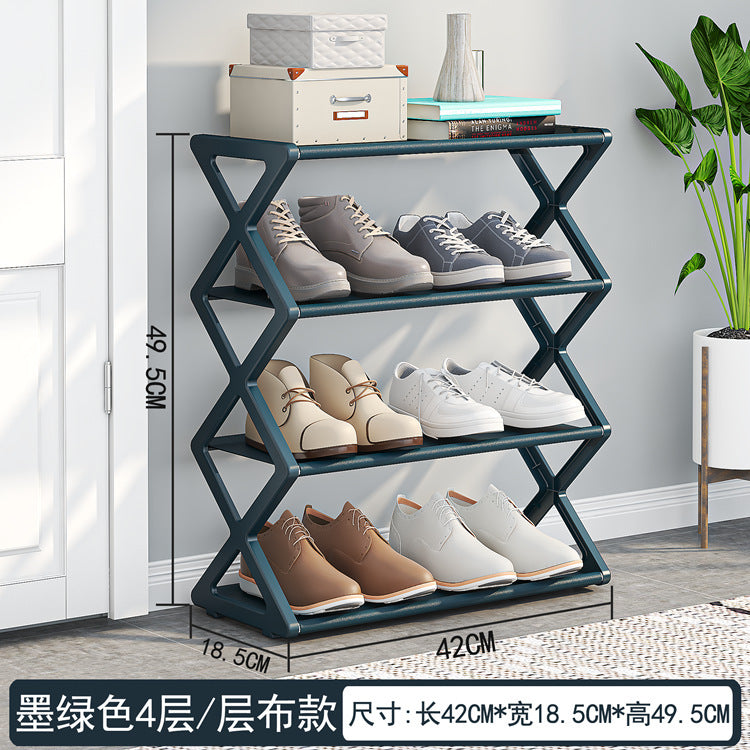 X-Type Mehrzweck-Schuhregal mit zwei Ebenen