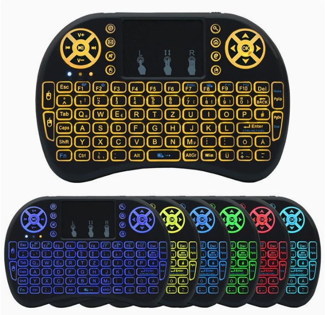 Smart TV Box mit kabelloser Mini-Tastatur