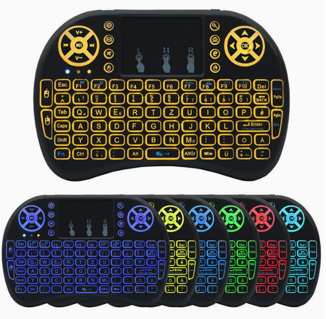 Smart TV Box mit kabelloser Mini-Tastatur