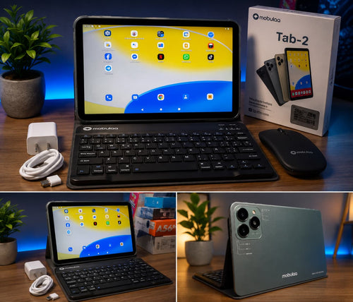 Tablet Mobulaa Pad 2 con teclado y mouse Bluetooth